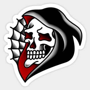 Grim Reaper Skull Sticker